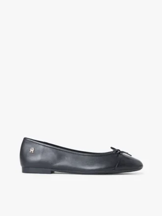 Ballerines en cuir lisse