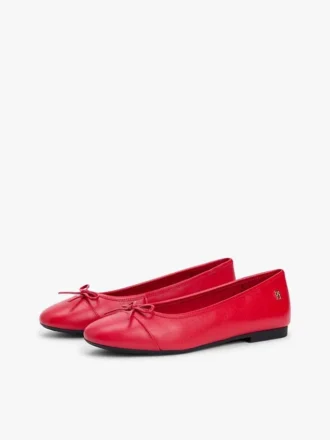 Ballerines en cuir lisse