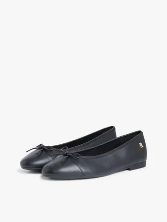 Ballerines en cuir lisse