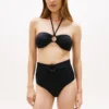 Bas de bikini taille haute à anneau Bas de bikini taille haute à anneau