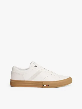 Baskets basses en cuir