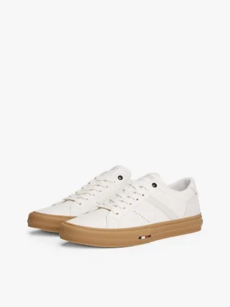 Baskets basses en cuir