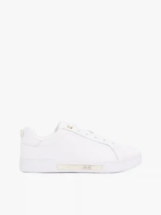 Baskets en cuir avec logo Hilfiger