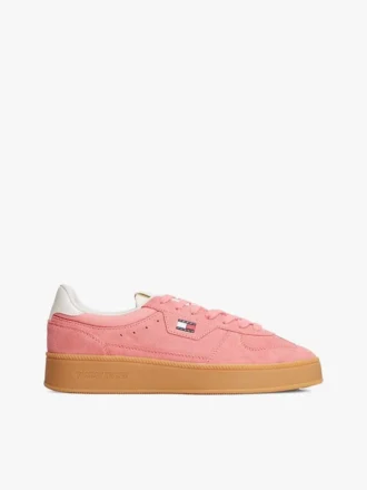 Baskets à semelle compensée en daim Tommy Jeans