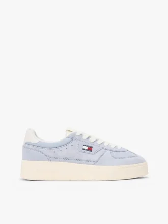 Baskets à semelle compensée en daim Tommy Jeans