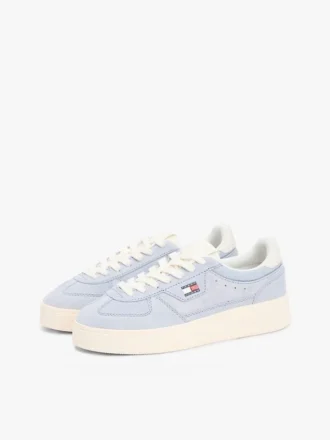 Baskets à semelle compensée en daim Tommy Jeans