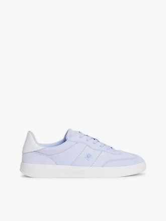 Baskets skater en cuir et daim