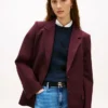 Blazer ample en mélange de laine Blazer ample en mélange de laine