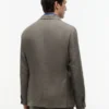 Blazer décontracté en lin teint en pièce Blazer décontracté en lin teint en pièce
