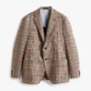 Blazer en laine mélangée à motif Glen Plaid Blazer en laine mélangée à motif Glen Plaid