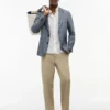 Blazer en lin New York Label à coupe classique Blazer en lin New York Label à coupe classique