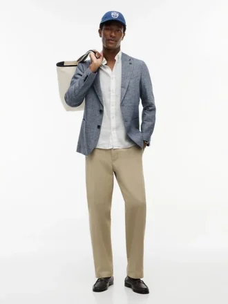 Blazer en lin New York Label à coupe classique