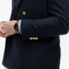 Blazer en mélange coton-laine texturé Blazer en mélange coton-laine texturé