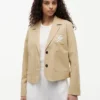 Blazer en sergé stretch avec monogramme Blazer en sergé stretch avec monogramme