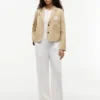 Blazer en sergé stretch avec monogramme Blazer en sergé stretch avec monogramme