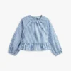 Blouse en popeline à rayures pour enfant