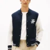 Bomber en éponge épaisse avec monogramme Bomber en éponge épaisse avec monogramme