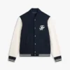 Bomber en éponge épaisse avec monogramme Bomber en éponge épaisse avec monogramme