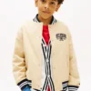 Bomber universitaire en twill brossé pour enfant Bomber universitaire en twill brossé pour enfant