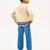 Bomber universitaire en twill brossé pour enfant Bomber universitaire en twill brossé pour enfant