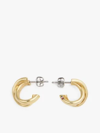 Boucles d’oreilles créoles à nœuds marins Boucles d’oreilles créoles à nœuds marins