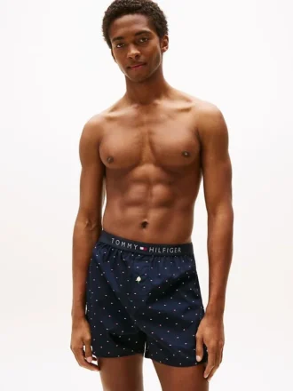 Boxer ajusté en tissu tissé
