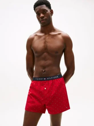 Boxer ajusté en tissu tissé