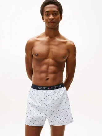 Boxer ajusté en tissu tissé