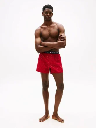 Boxer ajusté en tissu tissé