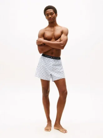 Boxer ajusté en tissu tissé