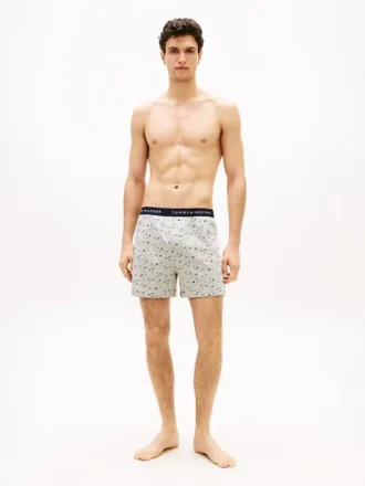 Boxer en maille imprimée
