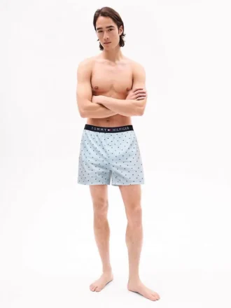 Boxer tissé à imprimé drapeau sur toute la surface