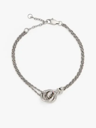 Bracelet à chaîne avec nœud marin