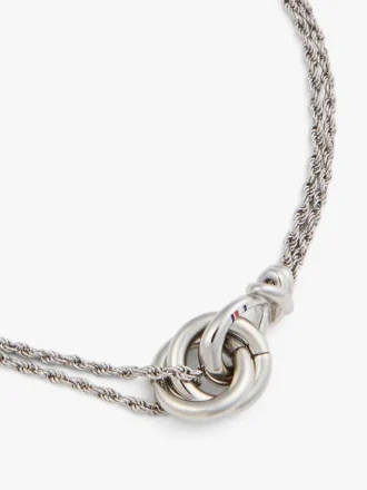 Bracelet à chaîne avec nœud marin