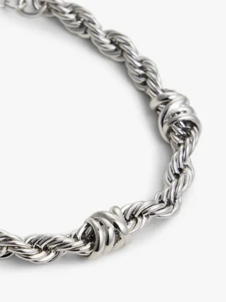 Bracelet à chaîne en corde nautique