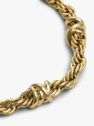 Bracelet à chaîne en corde nautique