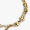 Bracelet double rangée avec breloque en forme de cœur Bracelet double rangée avec breloque en forme de cœur