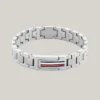 Bracelet en acier inoxydable à rayures drapeau Bracelet en acier inoxydable à rayures drapeau