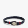 Bracelet en cuir tressé style marin Bracelet en cuir tressé style marin
