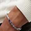 Bracelet à maillons en forme de drapeau Bracelet à maillons en forme de drapeau