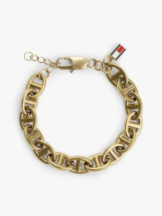 Bracelet à maillons marins plaqué or