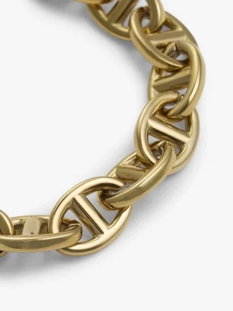 Bracelet à maillons marins plaqué or