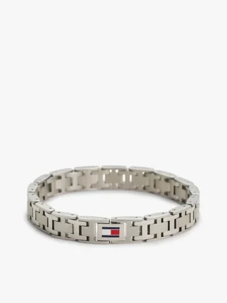 Bracelet à maillons plats en H