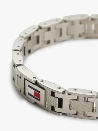 Bracelet à maillons plats en H