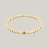 Bracelet à perles métalliques rayées Bracelet à perles métalliques rayées