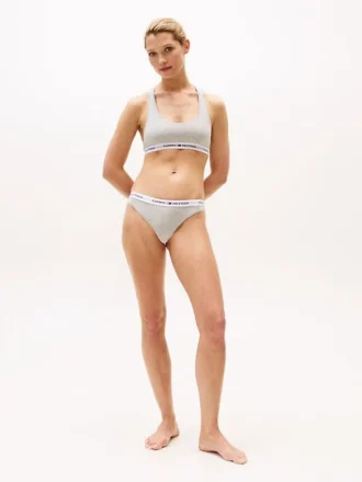 Bralette sans doublure avec logo Tommy