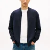 Cardigan de baseball en coton à fermeture éclair Cardigan de baseball en coton à fermeture éclair
