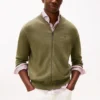 Cardigan de baseball en coton à fermeture éclair Cardigan de baseball en coton à fermeture éclair