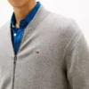 Cardigan de baseball en coton à fermeture éclair Cardigan de baseball en coton à fermeture éclair