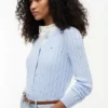 Cardigan en maille torsadée